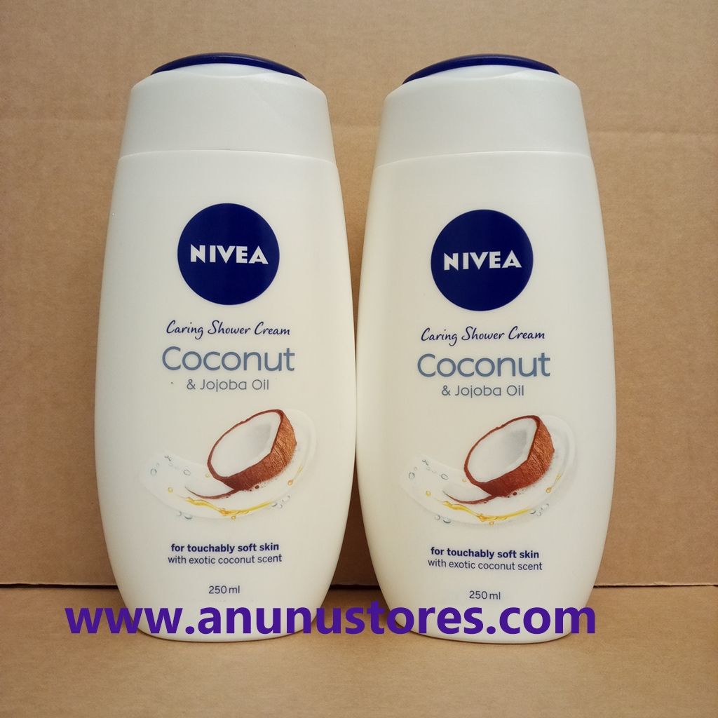 Nivea Coconut  & Jojoba Oil Caring Shower Cream -  2 x 250ml