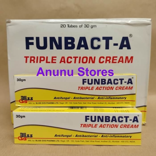 Funbact A Triple Action Cream - 30g