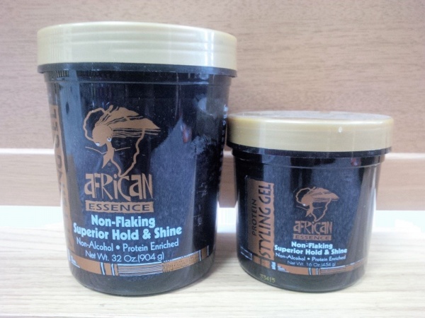 African Essence Non-Flaking Styling Gel Black (Protein)
