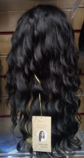 Feme 100% Virgin Brazilian Loose Deep Wig 22'' Natural