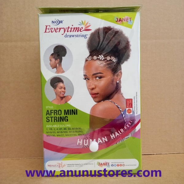 Noir Afro Mini Drawstring Ponytail