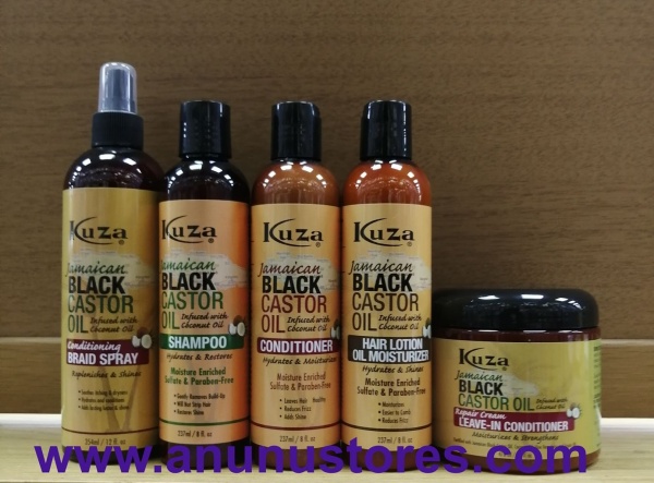 Kuza Naturals Jamaican Black Castor Oil Hair Products