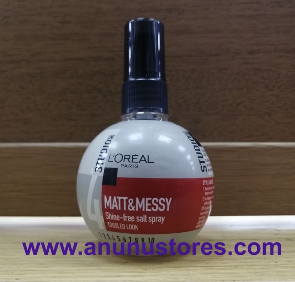 L'Oreal Studio Line Matt and Messy Salt Free Spray  - 150 ml