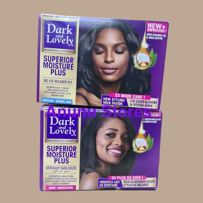 Dark Lovely No Lye Moisture Plus Hair Relaxer Kits