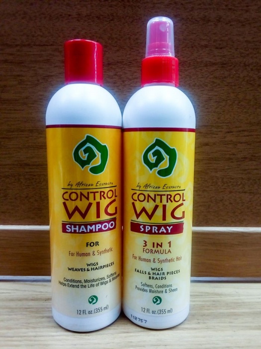 African Essence Control Wig Shampoo & 3in1 Spray - Syn & Human Hair Extensions
