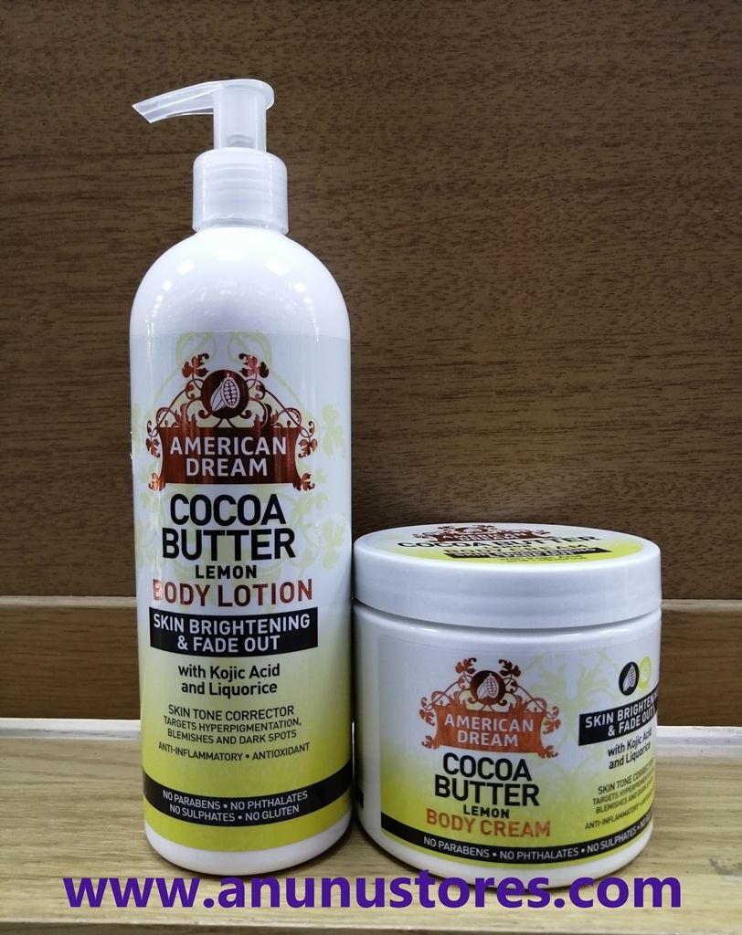 American Dream Cocoa Butter Lemon Products