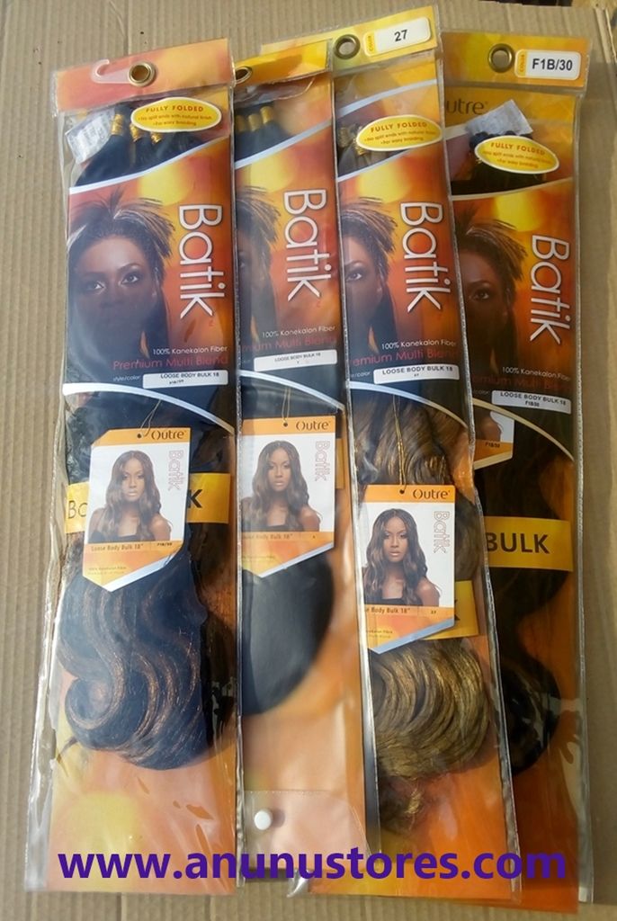 Batik Loose Body Bulk - Braids & Crochet - 18''