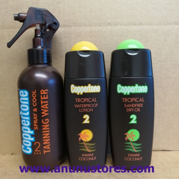 Coppertone SPF2 Tropical Hawaii Coconut Products