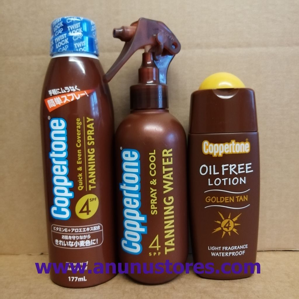 Coppertone Tanning SPF4 Products
