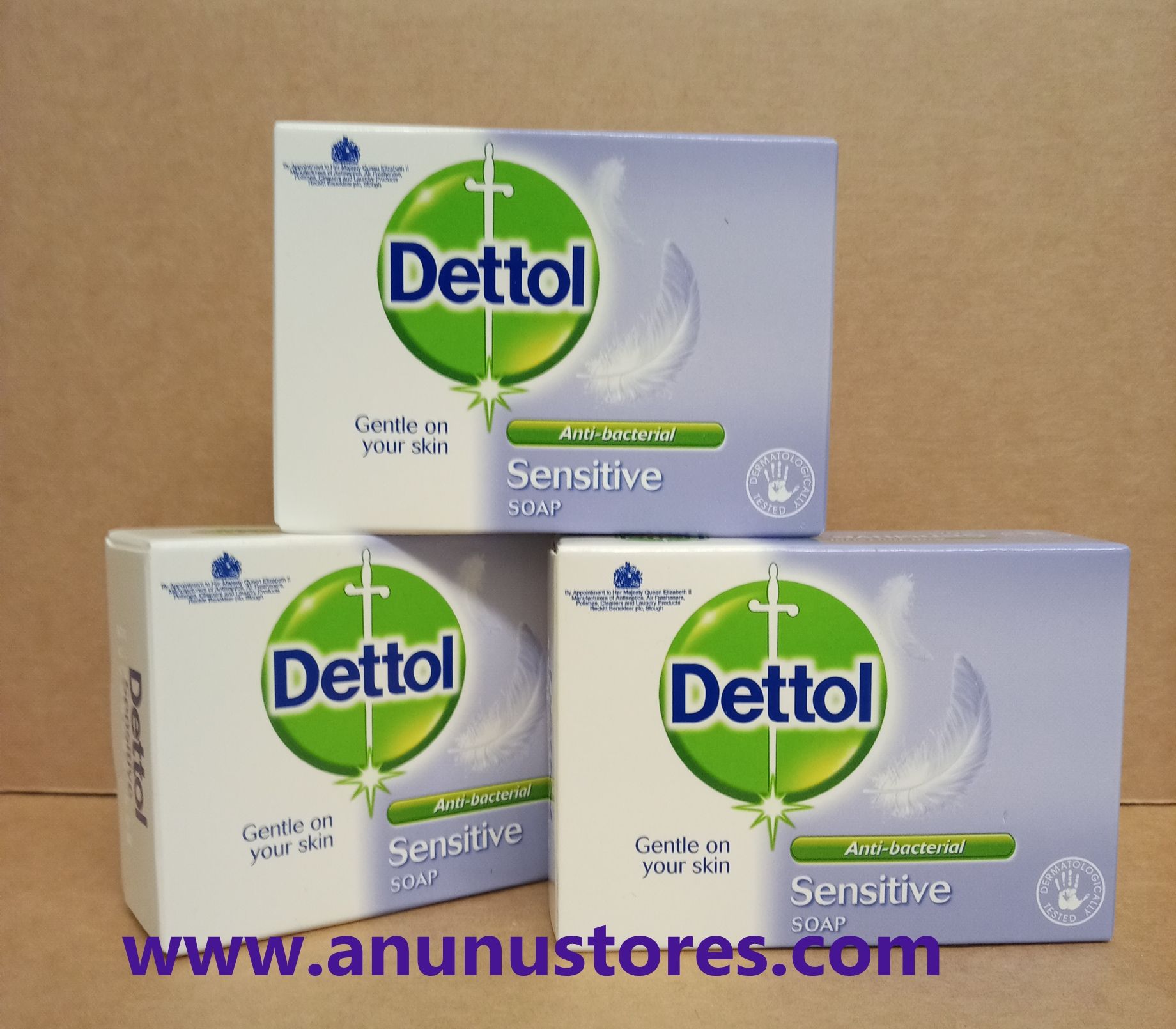 Dettol Antibacterial Sensitive Soap - 3 x 100g