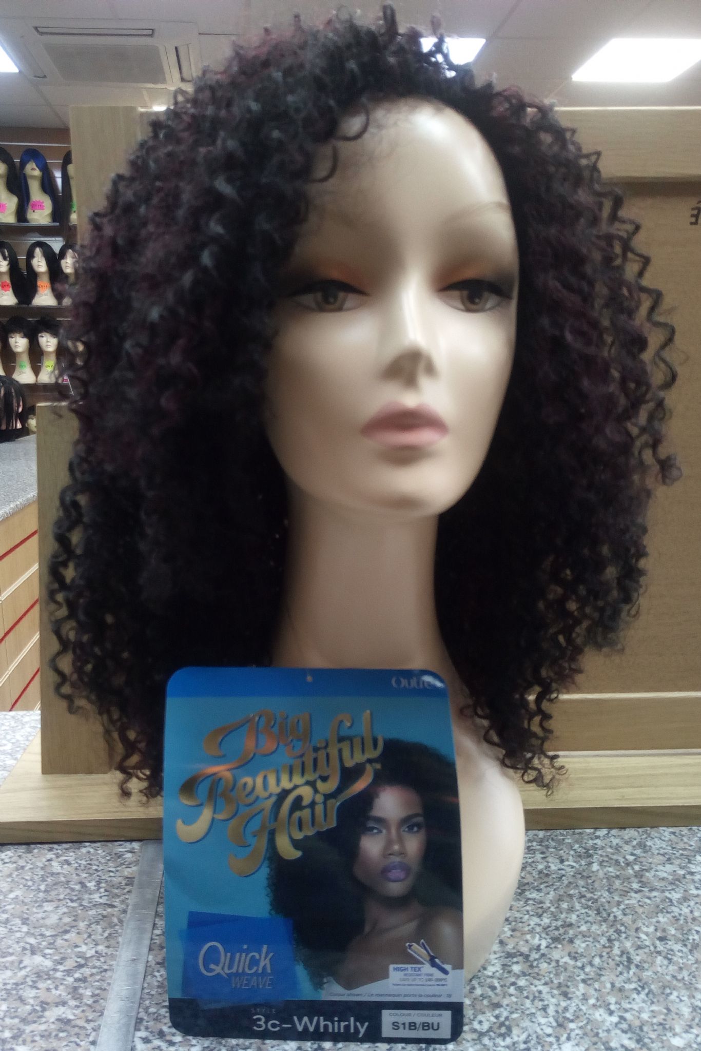 Outre Quick Weave Half Wig Big Beautiful Hair 3C-WHIRLY