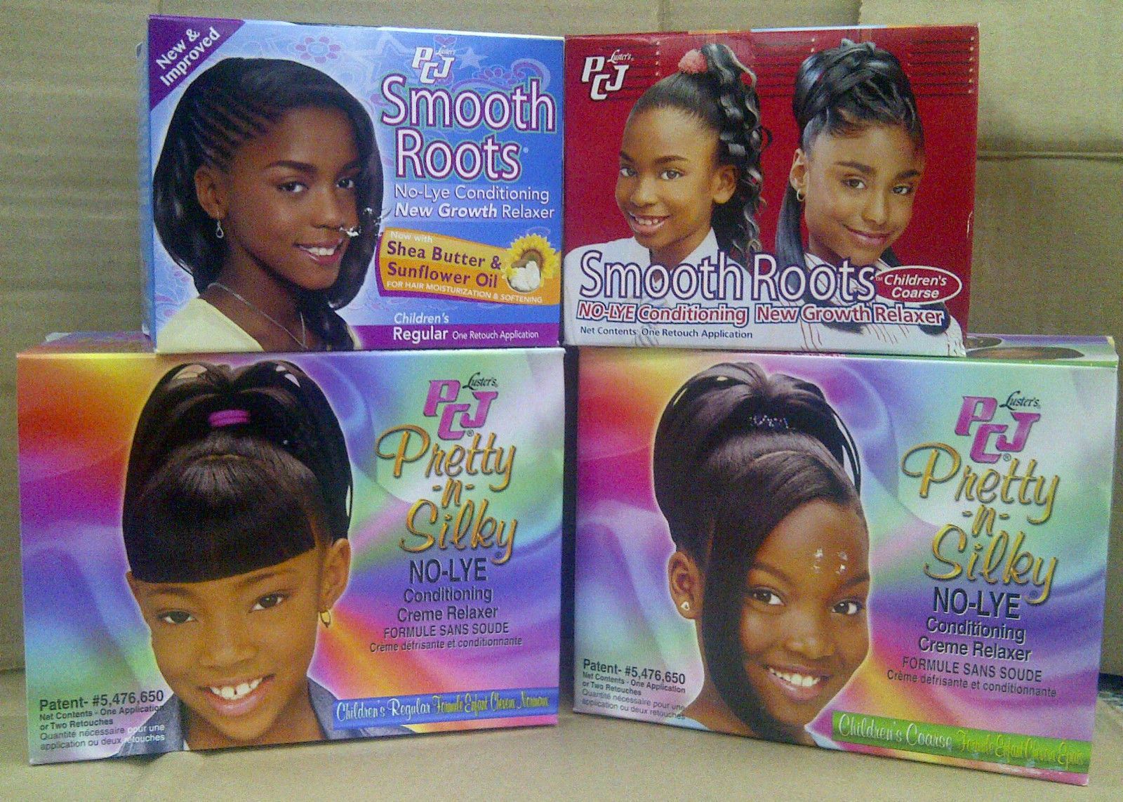 PCJ Pretty n Silky No Lye Conditioning Hair Relaxer Kit