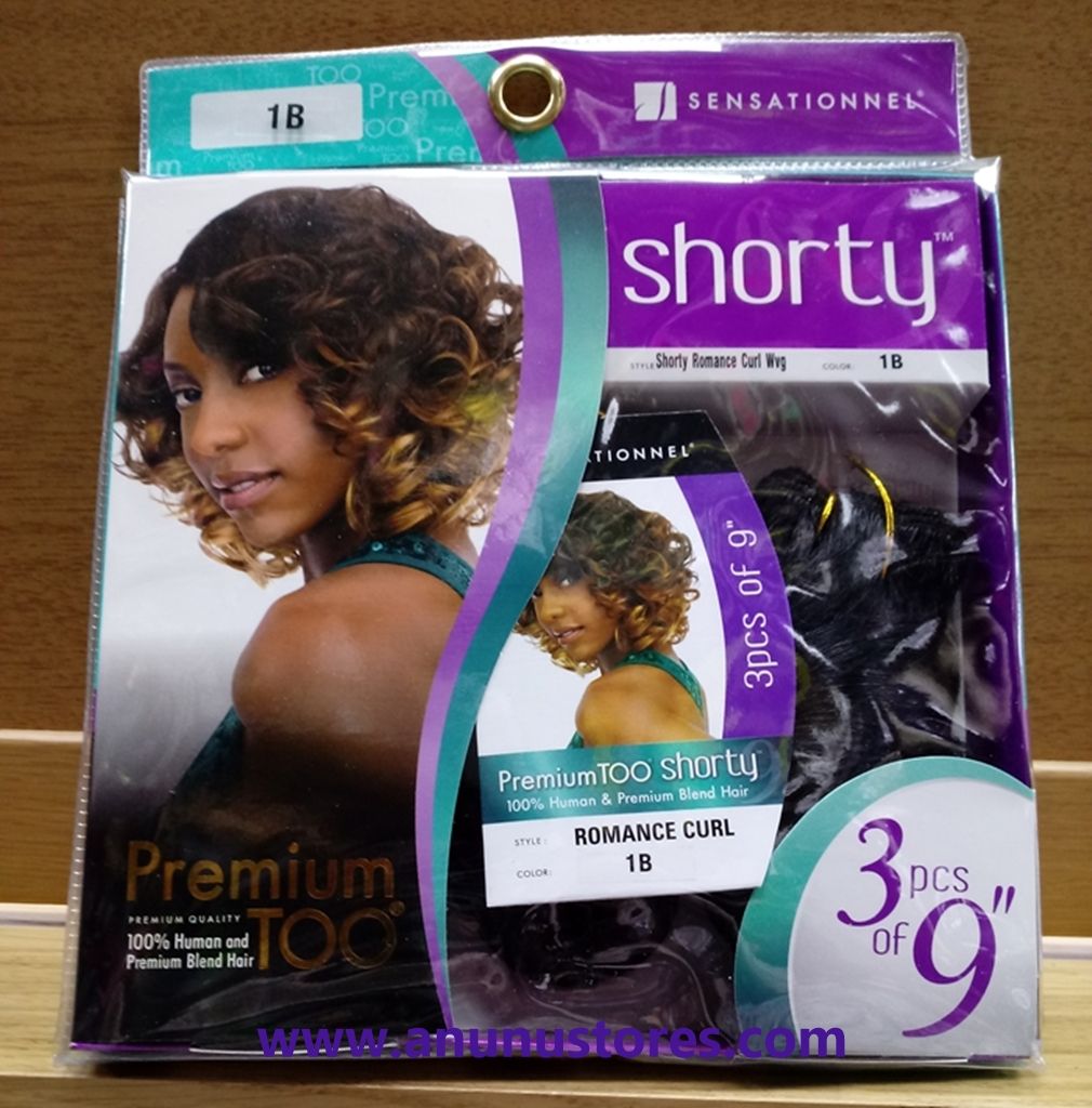 Premium Too Shorty Romance Curl Hair Weave - 3pcs 9ins