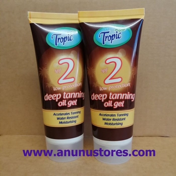 Sun Tropic Deep Tanning Oil Gel SPF 2 - 2 x 100ml