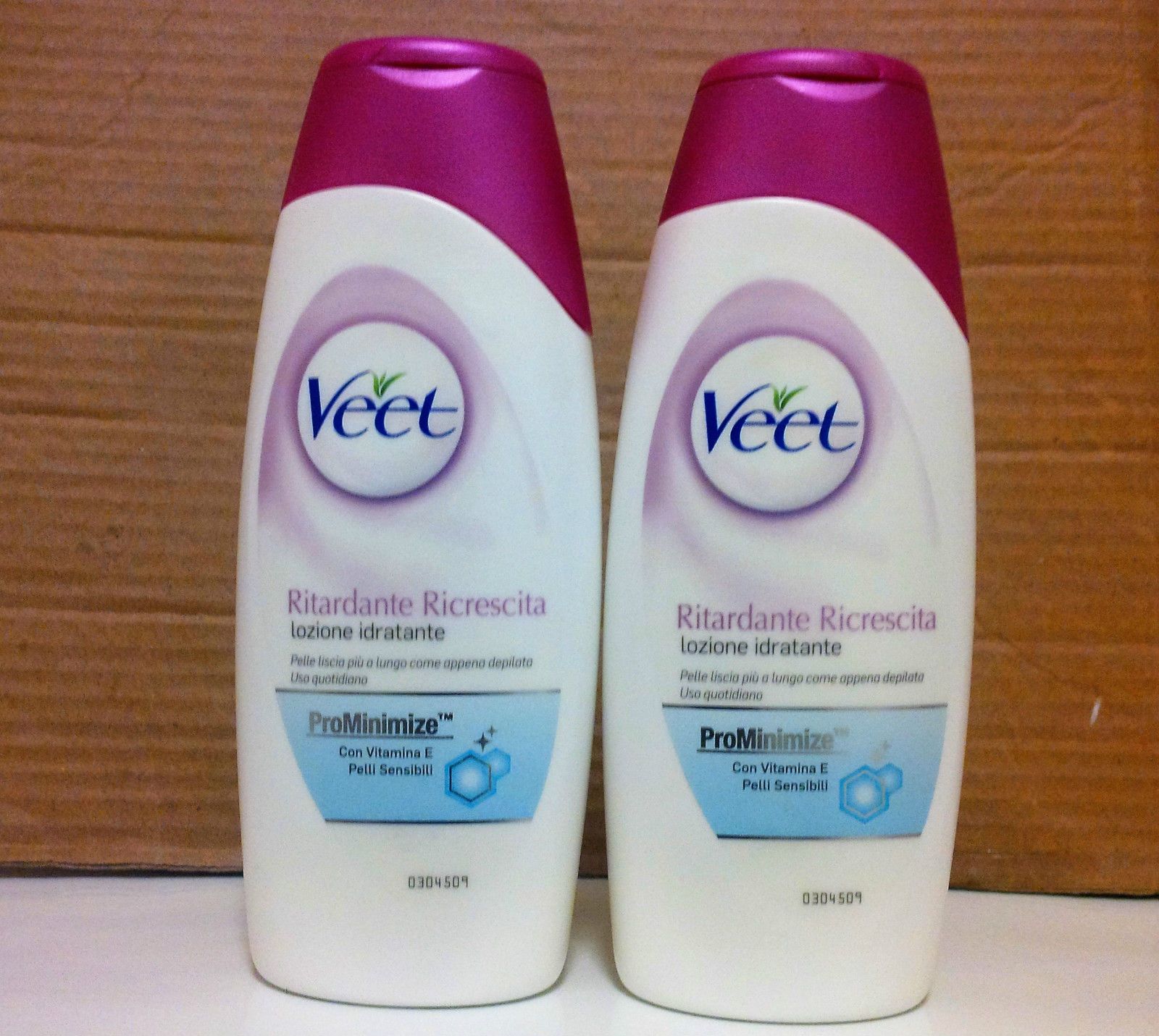 Veet Retardant Regrowth Lotion Hydrating Lotion Sensitive Skin - 250ml x 2