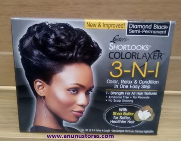 Lusters Shortlooks ColorLaxer 3-N-1 Hair Relaxer Kits -Colour, Relax & Condition