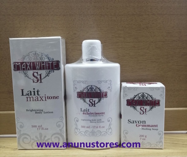 Maxi White S1 Lightening Body Skincare Products