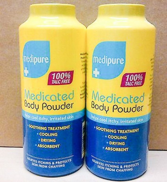 Medipure Medicated Body Powder 100% Talc Free - 200g x 2