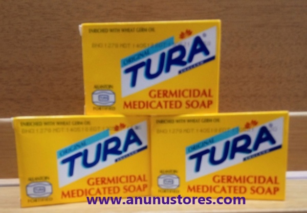 Original Tura  Germicidal Medicated Soap - 3 x 70g