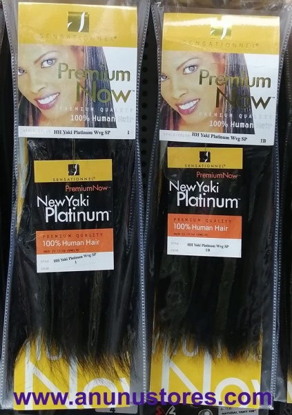 Premium Now Human Hair Yaki Platinum Weave