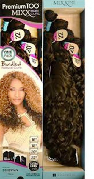 Premium Too Mixx Multi Curl Bohemian Wave Weave (16'' 18'' 20'' 22'') + Parting