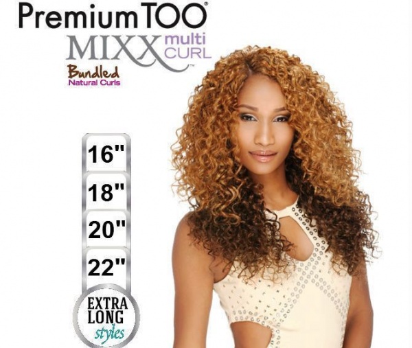 Premium Too Mixx Multi Curl Bohemian Wave Weave (16'' 18'' 20'' 22'') + Parting