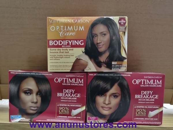 Softsheen Carson Optimum Defy Breakage No Lye Hair Relaxer Kits