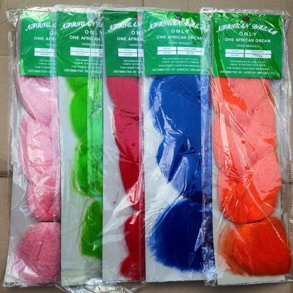 Synthetic Colour Super Jumbo Braid - Various Colours Synthetic Colour Super Jumbo Braid - Various Colours