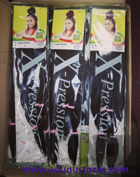 X-Pression Lagos Braid Pre-Stretched Hair - Braids Plaits Crochet