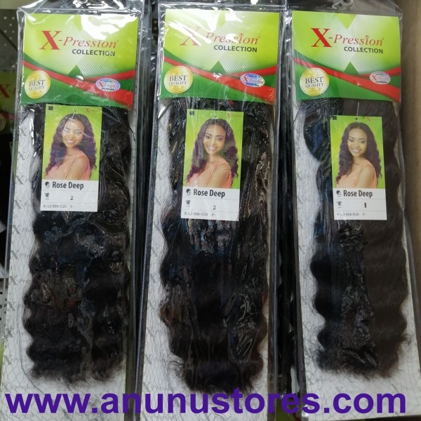 X-pression Rose Deep Wave Weave - 16 inches